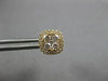 .68CT DIAMOND 18KT YELLOW GOLD 3D CLASSIC INVISIBLE SQUARE HALO STUD EARRINGS