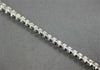 ESTATE 2.73CT DIAMOND 14KT WHITE GOLD 3D ROUND GRADUATING LOVE TENNIS BRACELET