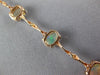 5.12CT DIAMOND & AAA OPAL 14KT ROSE GOLD OVAL & ROUND BAMBOO TENNIS BRACELET