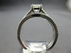 ESTATE .85CT DIAMOND 14K WHITE GOLD PRINCESS & ROUND WEDDING ENGAGEMENT RING SET