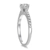 .96CT DIAMOND 14KT WHITE GOLD 3D CLASSIC FOUR PRONG ENGAGEMENT WEDDING RING SET