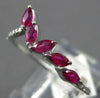 .63CT DIAMOND & AAA RUBY 14KT WHITE GOLD 3D ROUND & MARQUISE MULTI LEAF FUN RING
