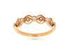 ESTATE .13CT DIAMOND 14KT ROSE GOLD 3D CLASSIC ROUND FILIGREE MILGRAIN FUN RING