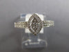 .33CT DIAMOND 14K WHITE GOLD 3D CLUSTER MARQUISE SHAPE HALO FRIENDSHIP LOVE RING