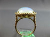 LARGE 8.24CT DIAMOND & AAA AUSTRALIAN OPAL 14KT YELLOW GOLD OVAL ENGAGEMENT RING