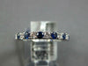 1.40CT DIAMOND & AAA SAPPHIRE 18KT WHITE GOLD CLASSIC ETERNITY ANNIVERSARY RING