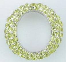 1.92CT AAA YELLOW SAPPHIRE 14KT YELLOW GOLD CIRCLE OF LIFE FUN FLOATING PENDANT