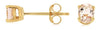 ESTATE .60CT AAA MORGANITE 14KT YELLOW GOLD 3D CLASSIC OVAL FUN STUD EARRINGS