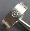 ESTATE .36CT DIAMOND 14KT WHITE GOLD SOLITAIRE MATTE FINISH ETOILE FUN MENS RING