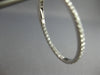 ESTATE LARGE 1.45CT DIAMOND 14K WHITE GOLD INSIDE OUT OVAL HOOP HANGING EARRINGS