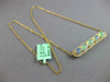 LARGE 3.88CT DIAMOND & AAA AUSTRALIAN OPAL 14K YELLOW GOLD OVAL 5 STONE NECKLACE
