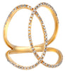 ESTATE LARGE .35CT DIAMOND 14KT YELLOW GOLD 3D CLASSIC LOVE KNOT FUN LOVE RING
