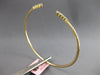 .54CT DIAMOND 14KT YELLOW GOLD ROUND GRADUATING JOURNEY FLEXIBLE BANGLE BRACELET