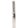 .16CT DIAMOND 18K WHITE GOLD 3D CLASSIC ROUND 2MM SEMI ETERNITY ANNIVERSARY RING