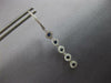 .60CT DIAMOND & AAA SAPPHIRE 14K WHITE GOLD MULTI FLOWER HUGGIE HANGING EARRINGS