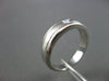 ESTATE .10CT DIAMOND 14K WHITE GOLD SOLITAIRE MENS WEDDING ENGAGEMENT RING #1283