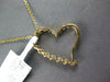 .46CT DIAMOND 18KT YELLOW GOLD CLASSIC OPEN HEART JOURNEY LOVE FLOATING PENDANT