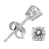 .20CT DIAMOND 14KT WHITE GOLD 3D CLASSIC ROUND SOLITAIRE 4 PRONG STUD EARRINGS