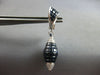 EXTRA LARGE 34.3CT DIAMOND & AAA SAPPHIRE 18KT WHITE GOLD 3D TEAR DROP EARRINGS