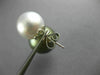 ESTATE LARGE .28CT AAA TAHITIAN & SOUTH SEA PEARL 18KT WHITE GOLD LOVE EARRINGS