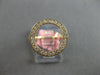 ESTATE .33CT DIAMOND 14KT YELLOW GOLD 3D CLASSIC ROUND CIRCLE OF LIFE FUN RING