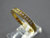 .15CT DIAMOND 18KT YELLOW GOLD 3D SEMI ETERNITY CHANNEL WEDDING ANNIVERSARY RING