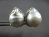 EXTRA LARGE 1.8CT DIAMOND & AAA SOUTH SEA PEARL 18KT WHITE GOLD HANGING EARRINGS