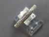 .42CT DIAMOND 18KT WHITE GOLD CLASSIC 3/4 ETERNITY PAVE WEDDING ANNIVERSARY RING