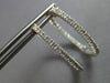 ESTATE .70CT DIAMOND 14KT WHITE GOLD 3D CLASSIC INSIDE OUT HOOP HANGING EARRINGS