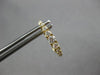 .55CT DIAMOND 18KT YELLOW GOLD ROUND OVAL HUGGIE HOOP LEVERBACK HANGING EARRINGS