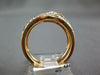 ESTATE WIDE .33CT DIAMOND 14KT ROSE GOLD CLASSIC DOUBLE V FILIGREE INSERT RING