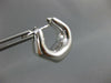 ESTATE 18KT WHITE GOLD 3D ITALIAN HANDCRAFTED HEXAGON HOOP EARRINGS #25545
