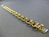 ESTATE LARGE & LONG 14KT YELLOW GOLD 3D CLASSIC SOLID DOUBLE LINK CHARM BRACELET