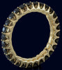1.61CT BLACK DIAMOND 14KT YELLOW GOLD 3D ROUND ETERNITY WEDDING ANNIVERSARY RING