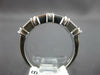 ESTATE 1.0CT DIAMOND 18K WHITE GOLD PRINCESS & BAGUETTE WEDDING ANNIVERSARY RING