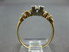 ANTIQUE .51CT DIAMOND 14KT 2 TONE GOLD 5 STONE FILIGREE FISHTAIL ENGAGEMENT RING