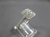 WIDE 1.20CT DIAMOND 14K WHITE GOLD 3D CLASSIC DOUBLE HALO SQUARE ENGAGEMENT RING