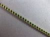 ESTATE AAA EMERALD 14KT YELLOW GOLD 3D CLASSIC SEMI ETERNITY FUN BRACELET