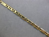 ESTATE LONG 14KT YELLOW GOLD 3D HANDCRAFTED SOLID OVAL LINK LOVE BRACELET
