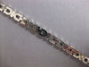 ESTATE 14KT WHITE GOLD 3D CLASSIC ITALIAN OVAL LINK LOVE BRACELET