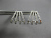 ESTATE .44CT DIAMOND 18KT WHITE GOLD 3D MULTI ROW UMBRELLA FUN HANGING EARRINGS