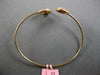 WIDE .77CT PINK DIAMOND 18KT ROSE GOLD 3D HEART CRISS CROSS LOVE BANGLE BRACELET