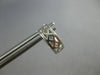 ESTATE .20CT DIAMOND 14KT WHITE GOLD 3D CLASSIC 2 ROW FILIGREE HUGGIE EARRINGS