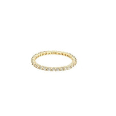 .70CT DIAMOND 18KT YELLOW GOLD 3D ROUND SHARED PRONG ETERNITY ANNIVERSARY RING
