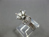 1.35CT DIAMOND 18KT WHITE GOLD ROUND & BAGUETTE SEMI MOUNT ENGAGEMENT RING 28127