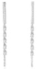ESTATE .40CT DIAMOND 14KT WHITE GOLD 3D ROUND BY THE YARD FUN HANGING EARRINGS