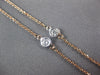 .70CT DIAMOND 14KT WHITE & ROSE GOLD 3D CLASSIC BY THE YARD LOVE NECKLACE #27242