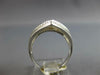 ESTATE LARGE .85CT DIAMOND 14KT WHITE GOLD 3D CLASSIC PAVE DIAGONAL FUN RING