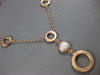 .16CT DIAMOND 14KT ROSE GOLD 3D CLUSTER MULTI CIRCULAR BY THE YARD LOVE NECKLACE