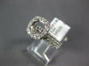 1.06CT DIAMOND 14KT WHITE GOLD ROUND HALO SEMI MOUNT ENGAGEMENT WEDDING RING SET